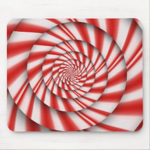 Tapis De Souris Abstrait - Spirales - Le pouvoir de la menthe