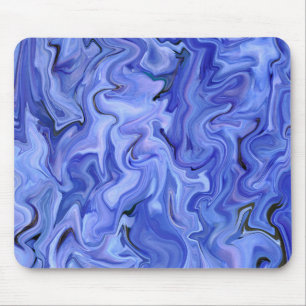 Tapis De Souris Abstraite de soie bleue