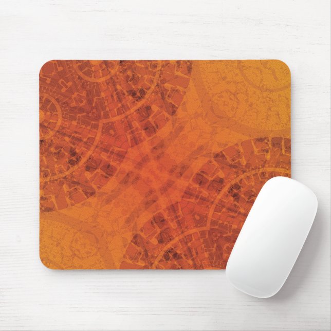 Tapis De Souris Acceptation | Médaillons de saumons rouges orange  (Avec souris)