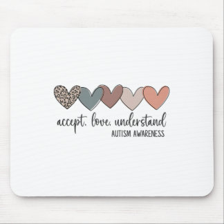 Tapis De Souris Accepter l'amour comprendre la Sensibilisation sur
