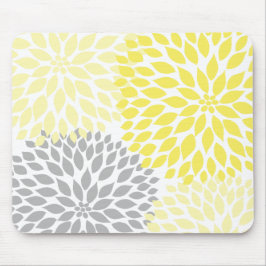 Tapis De Souris Accessoire jaune et gris de bureau de bureau de