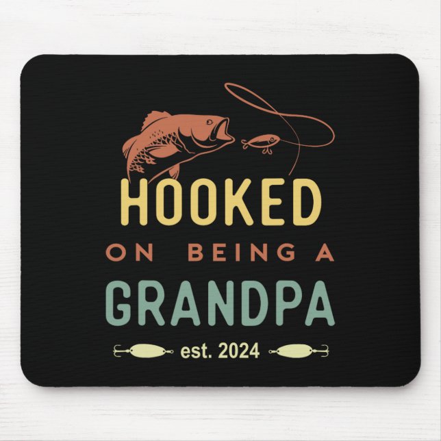 Tapis De Souris Accompagné D'Être Grand-Père Est 2024 Première Foi (Devant)