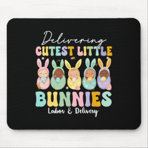 Tapis De Souris Accouchement Des Lapins Les Plus Mignons Travail E