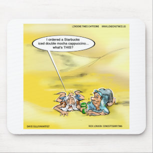 Tapis De Souris Accro au café par les dessins de presse du Times d