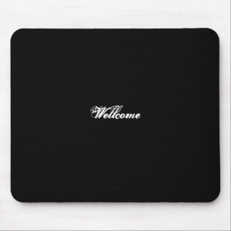 Tapis De Souris Accueil couleur noire du pavé Mousse