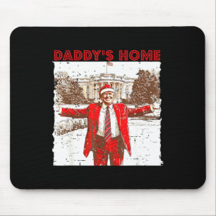 Tapis De Souris Accueil de papa Je serai à la maison pour Noël amu