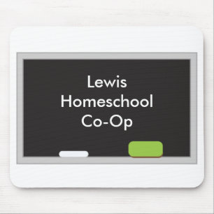 Tapis De Souris Accueil Éducation Coop Chalkboard thème