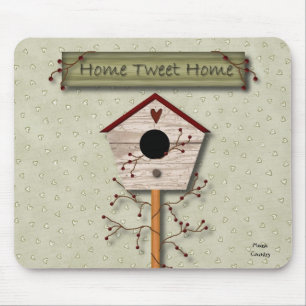 Tapis De Souris Accueil Tweet Accueil Mousepad