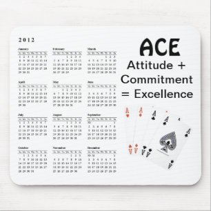 Tapis De Souris ACE Attitude + Engagement = Excellence