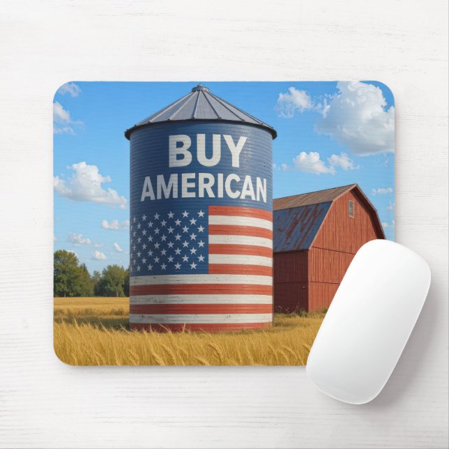 Tapis De Souris Acheter American Sign On a Farm Silo (Avec souris)