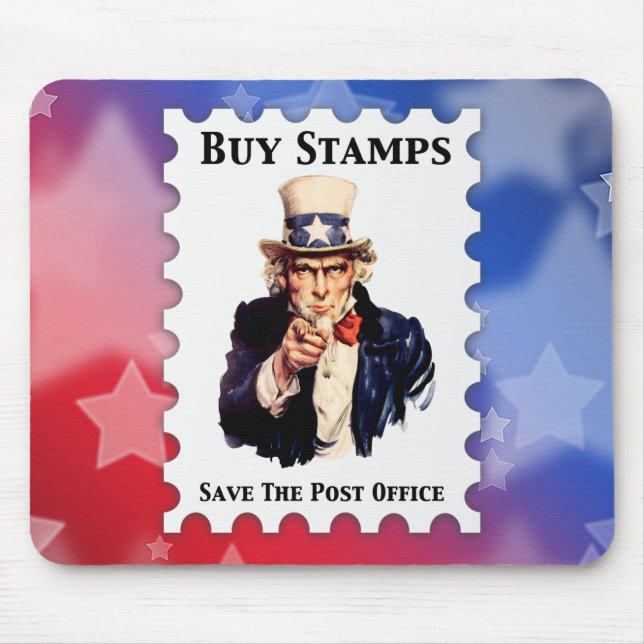 Tapis De Souris Acheter Des Timbres Enregistrer Le Bureau De Poste (Devant)