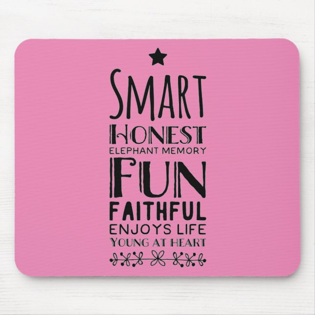 Tapis De Souris Acronyme de Sheffey avec une étoile (Devant)