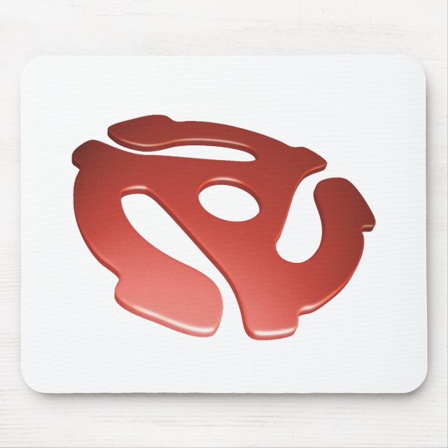 Tapis De Souris Adaptateur rouge de 3D 45 t/mn (Devant)