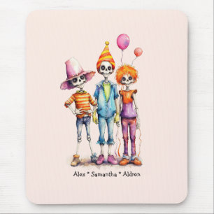 Tapis De Souris Adorable Pastel Zombie Trio - Jolie Halloween (3)