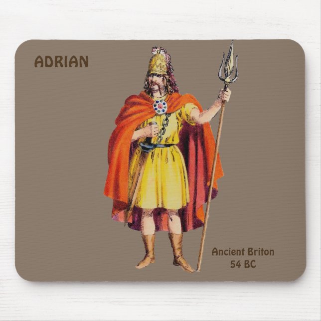 Tapis De Souris ADRIAN ~ Costume de Breton ancien PERSONNALISÉ (Devant)