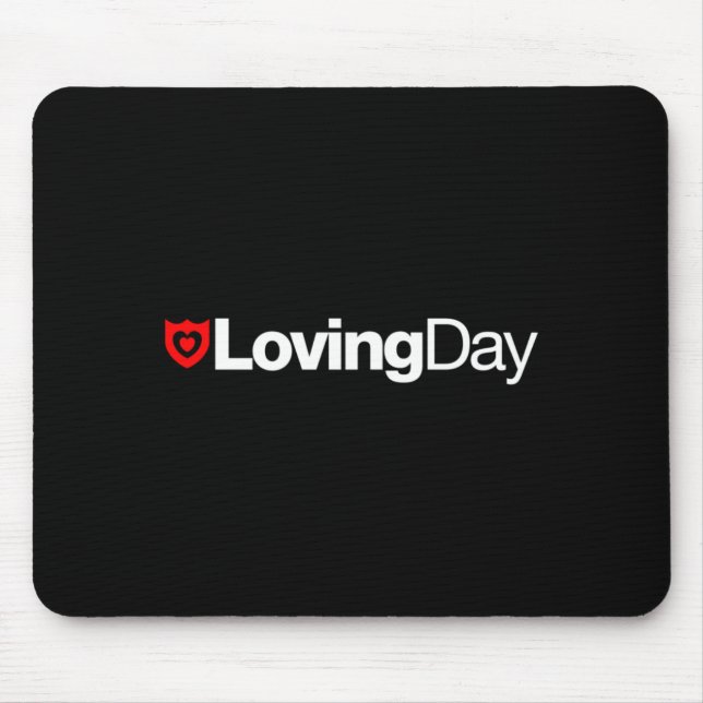 Tapis de souris affectueux de logo de jour (Devant)