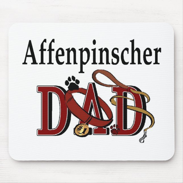 Tapis De Souris Affenpinshcer Papa Aparrel Cadeaux (Devant)
