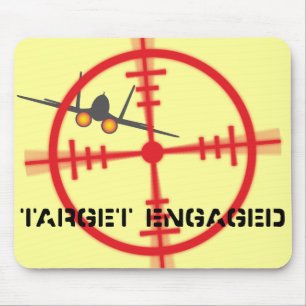 Tapis De Souris Affichage pilote du simulateur de vol cible