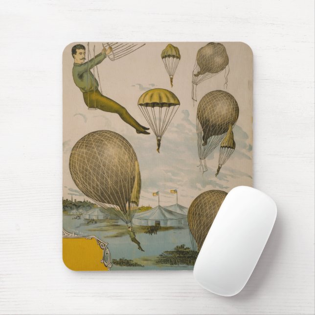 Tapis De Souris Affiche De Cirque D'Un Ballon Aérien (Avec souris)