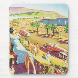 Tapis De Souris Affiche de la Côte d'Azur