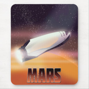 Tapis De Souris Affiche de l'espace Mars