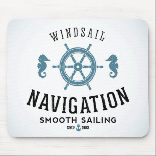 Tapis De Souris Affiche de navigation de Windsail