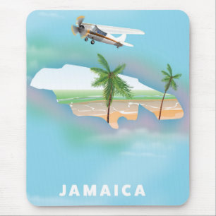 Tapis De Souris Affiche de voyage vintage de Jamaïque