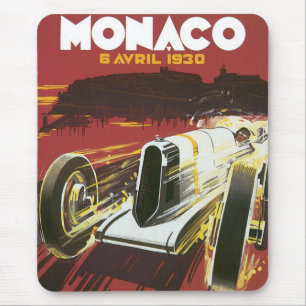 Tapis De Souris Affiche de voyage vintage, Grand Prix automobile d