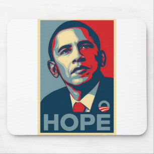Tapis De Souris Affiche d'espoir de Barack Obama