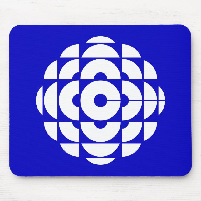 Tapis De Souris Affiche du logo bleu CBC 1986 (Devant)
