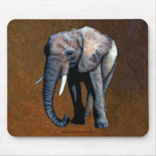 Tapis De Souris African Elephant Big Five Animal Mousepad