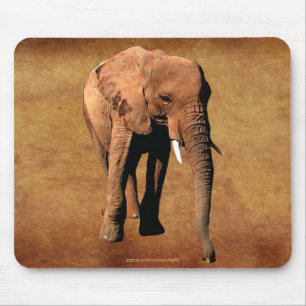 Tapis De Souris African Elephant Wildlife Supporter Mousepad