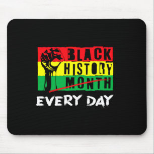 Tapis De Souris African Flag Poing Levant Mois de l'Histoire des N