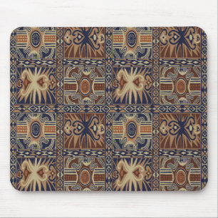Tapis De Souris African Tribal Collage contemporain