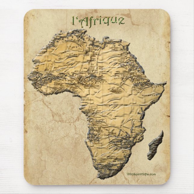 Tapis De Souris Afrique sauvage Amateurs d'animaux Big Five (Devant)