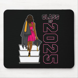 Tapis De Souris Afro-Américaine Noire Graduation Cl De