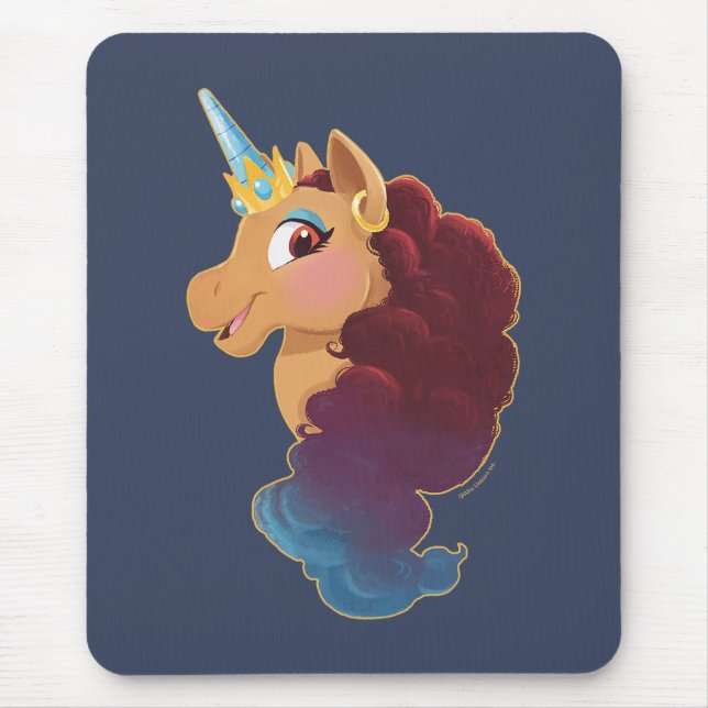 Tapis De Souris Afro Unicorn | Divine la licorne (Devant)