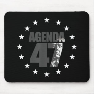 Tapis De Souris Agenda 47 Campagne patriotique de réélection de Tr