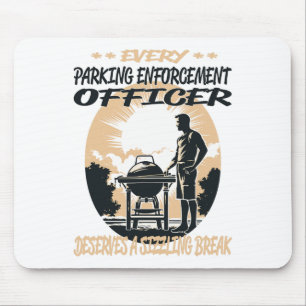 Tapis De Souris Agent D'Application Du Stationnement Funny Bbq Che