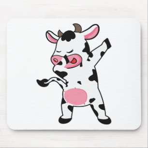 Tapis De Souris Agriculteur de dabbage de vache danse de dab
