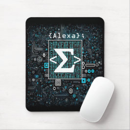 Tapis De Souris Ai - Technologie - Monogramme de codage - Sigma