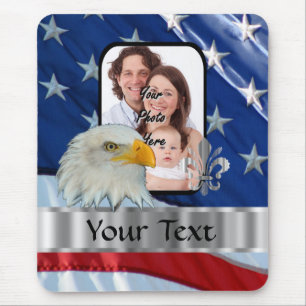 Tapis De Souris Aigle américain patriotique