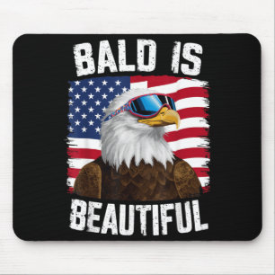 Tapis De Souris Aigle chauve chauve est beau 4 juillet
