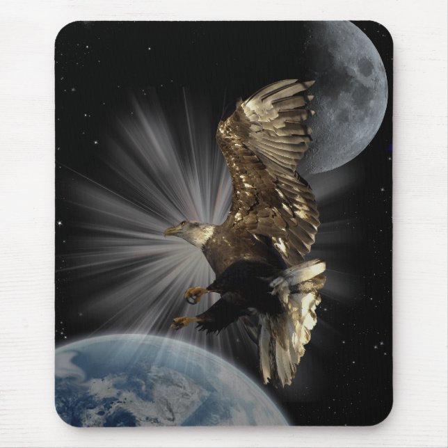 Tapis De Souris Aigle chauve "POSSIBILITÉS" Motivationnel Mousepad (Devant)