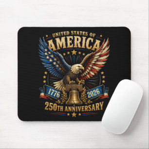 Tapis De Souris Aigle du 250e anniversaire des États-Unis d'Amériq