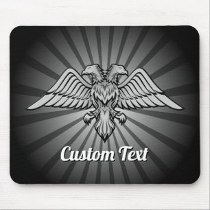 Tapis De Souris Aigle gris avec deux têtes Pad souris