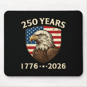 Tapis De Souris Aigle patriotique des États-Unis 250e anniversaire
