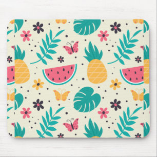 Tapis De Souris Aiguille de pastèque de fruits tropicaux motif 