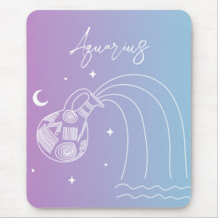Tapis De Souris Aiguille du zodiaque d'Aquarius