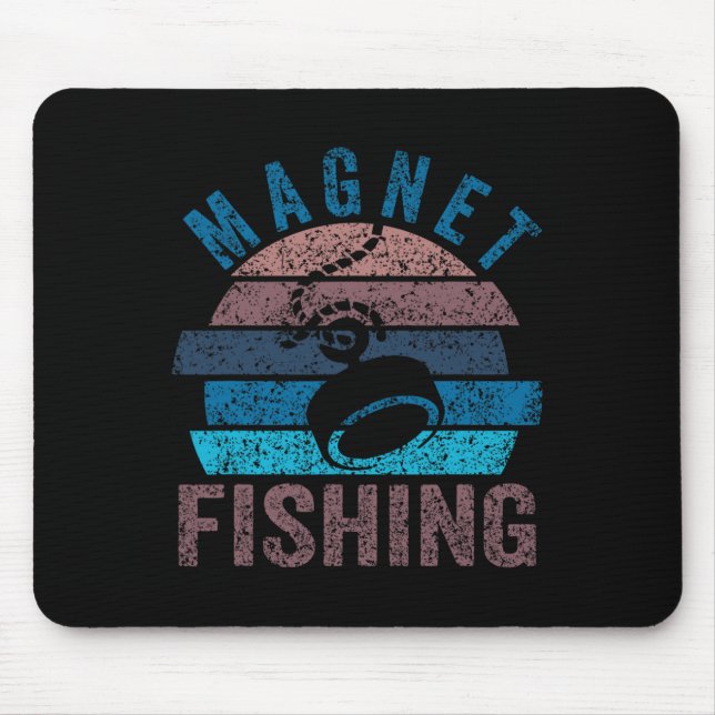 Tapis De Souris Aimants de pêche à l'aimant Pêcheur Pêcheur  (Devant)